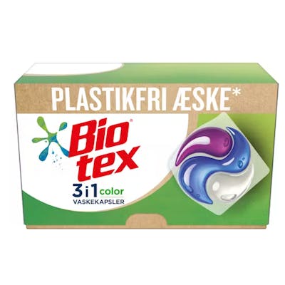 Biotex Vaskekapsler 3 In 1 Color 12 stk