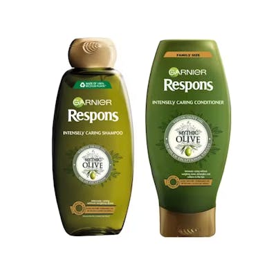 Garnier Respons Mythic Olive Shampoo &amp; Conditioner 2 x 400 ml