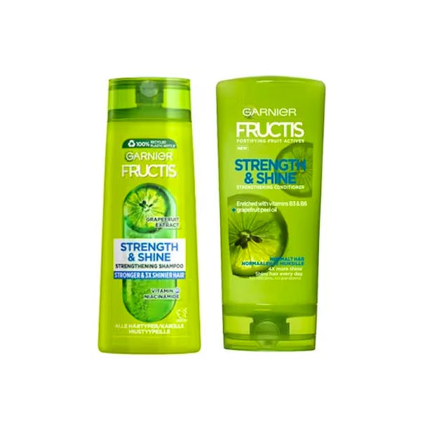 Garnier Fructis Strength & Shine Shampoo & Conditioner 250 ml + 200 ml