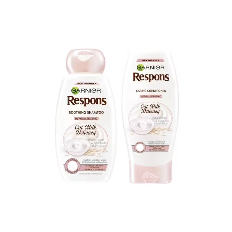 Garnier Respons Oat Milk Delicacy Shampoo &amp; Conditioner 250 ml + 200 ml