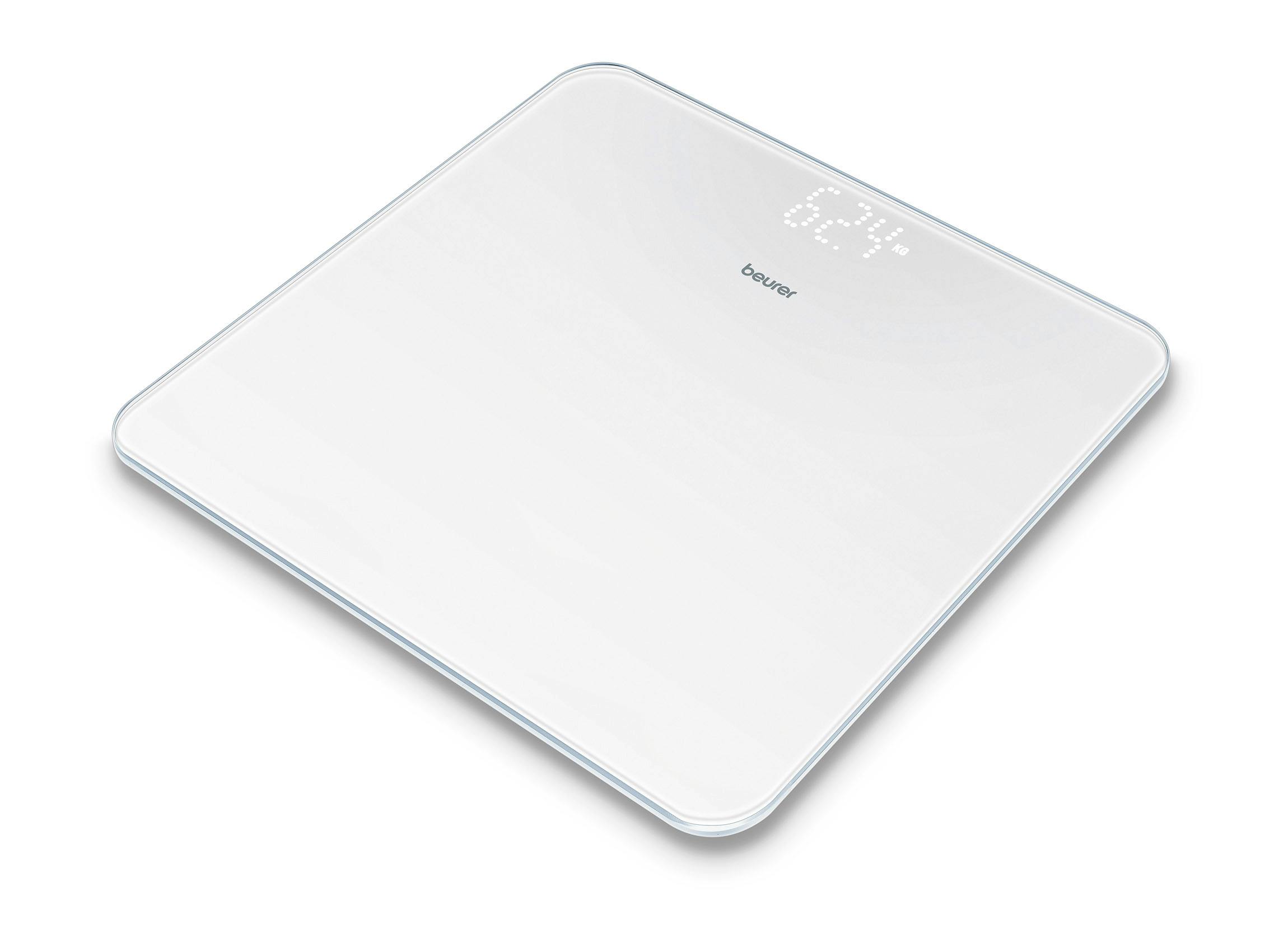 Beurer GS225 Glass Bathroom Scale White Magic Display 1 st