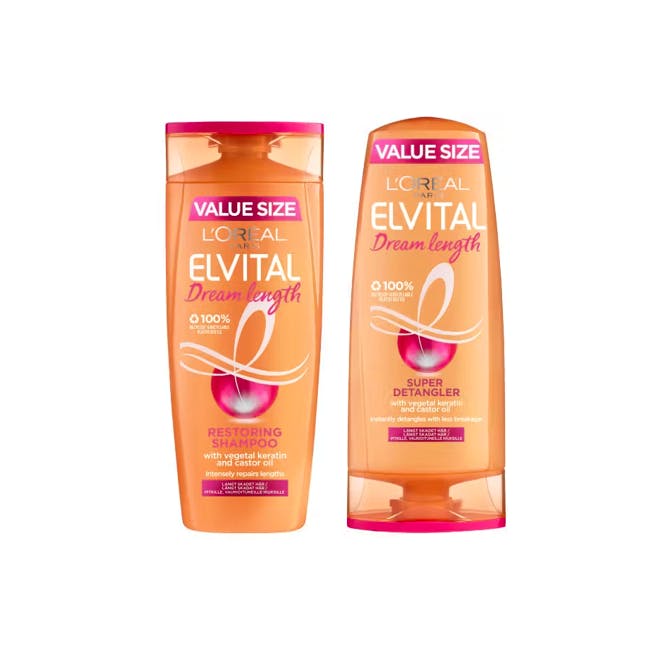 L'Or&eacute;al Paris Elvital Dream Length Shampoo & Conditioner 500 ml + 400 ml