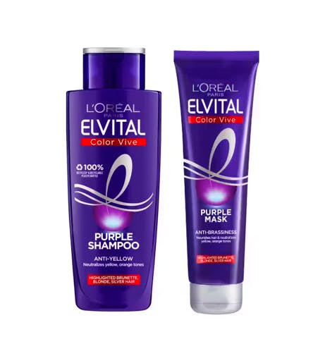 L'Or&eacute;al Paris Elvital Color Vive Purple Shampoo & Mask 200 ml + 150 ml