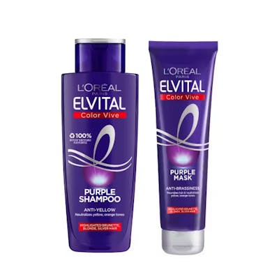 L&#039;Oréal Paris Elvital Color Vive Purple Shampoo &amp; Mask 200 ml + 150 ml