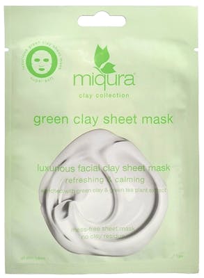 Miqura Green Clay Sheet Mask 1 st
