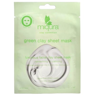 Miqura Green Clay Sheet Mask 1 kpl
