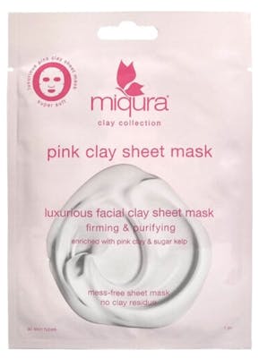 Miqura Pink Clay Sheet Mask 1 stk