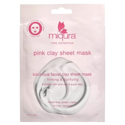 Miqura Pink Clay Sheet Mask 1 st