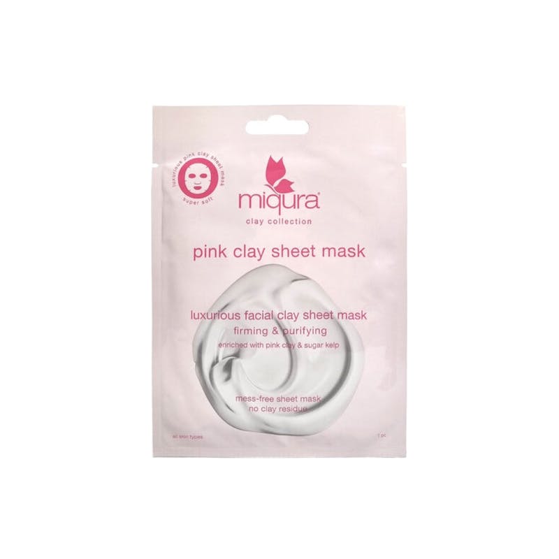 Miqura Pink Clay Sheet Mask 1 kpl