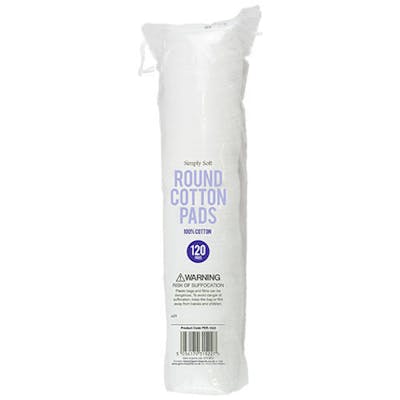 Simply Soft Round Cotton Pads 120 st