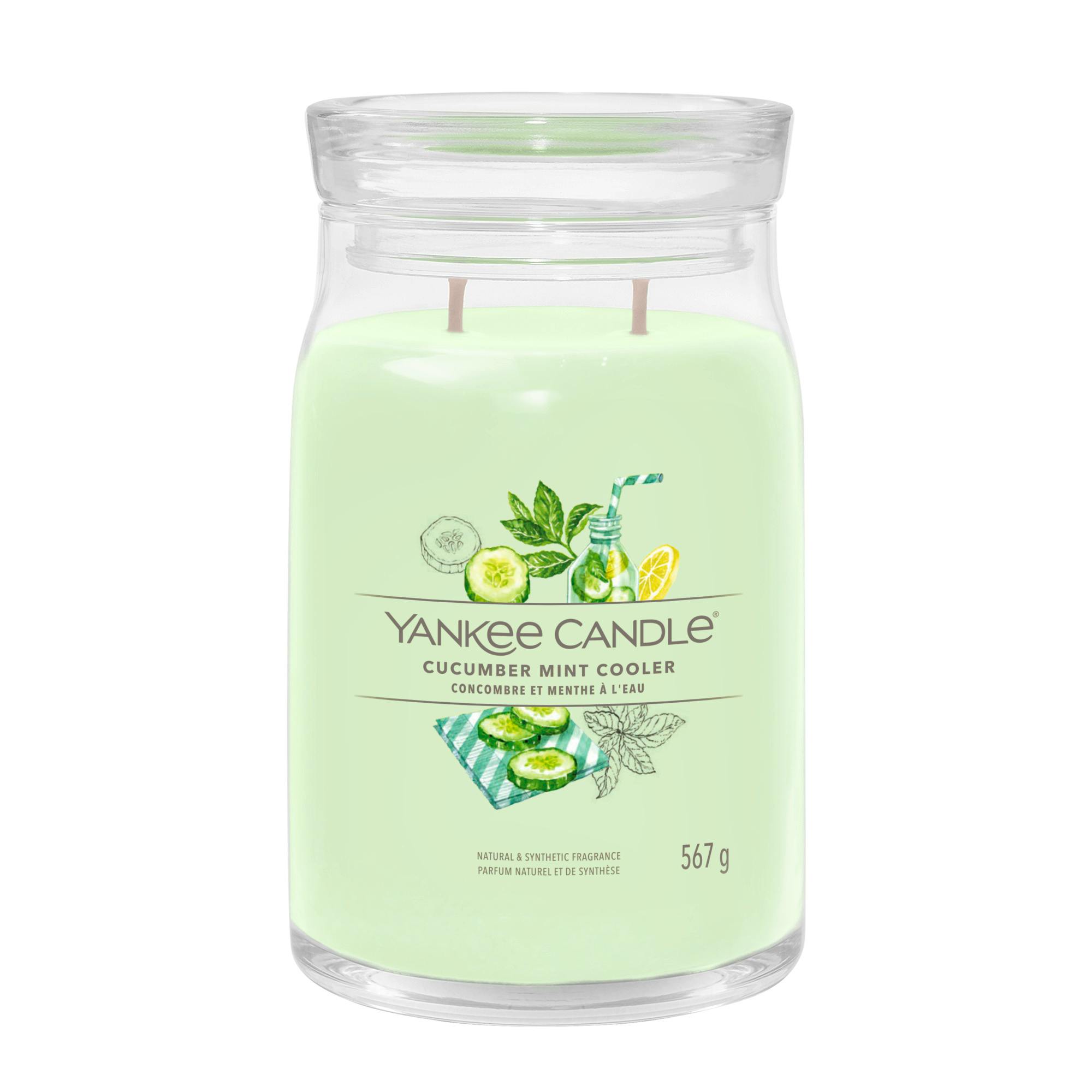 Yankee Candle Signature Large Jar Cucumber Mint Cooler 567 g