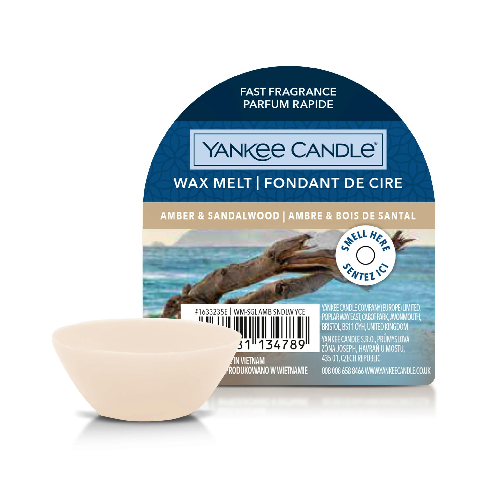 Yankee Candle Wax Melt Amber & Sandalwood 22 g