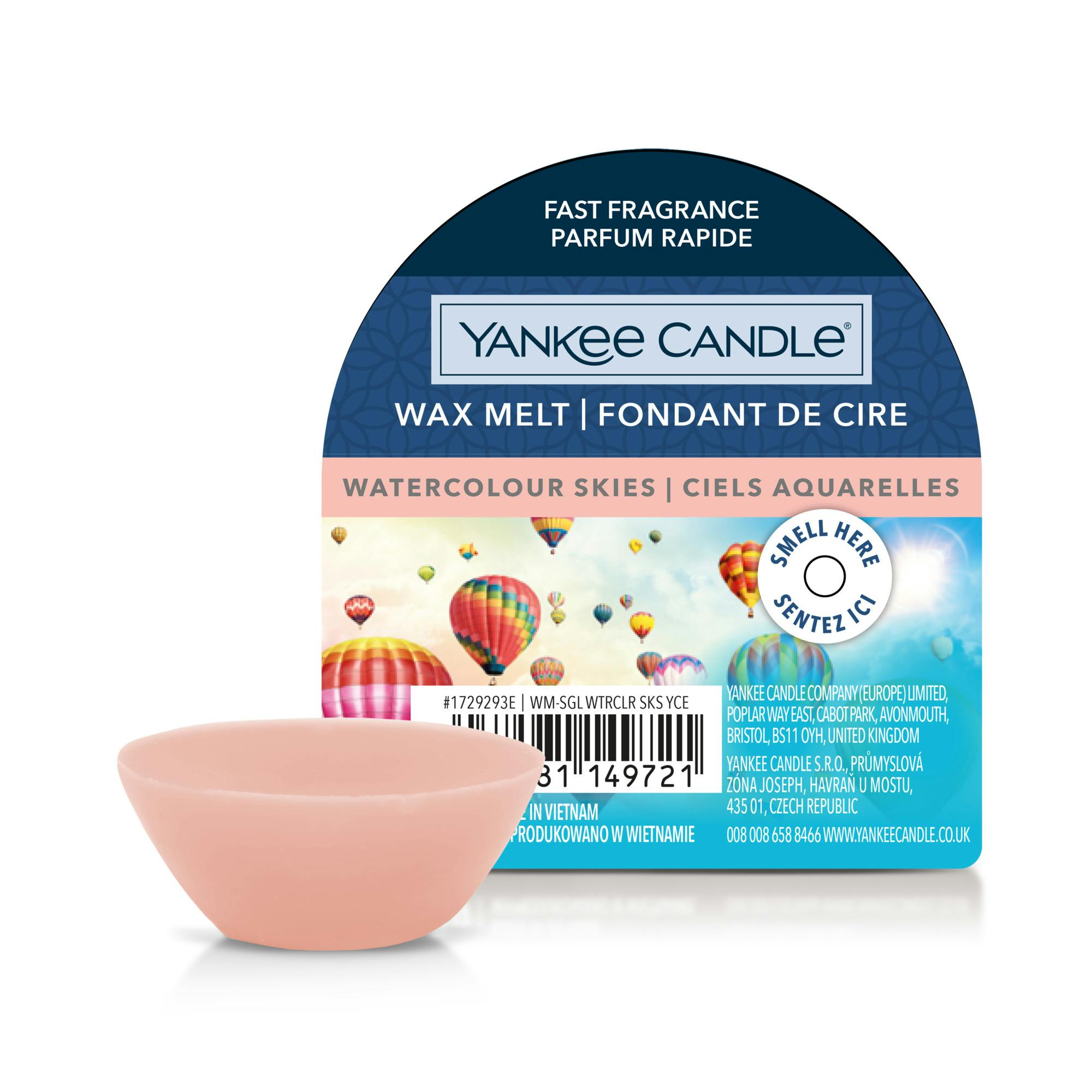 Wax Melt Watercolour Skies 22 G Fra Yankee Candle