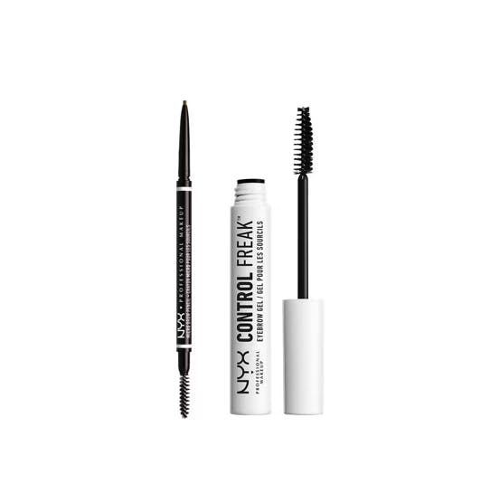 NYX Professional Make-Up Micro Brow Pencil Ash Brown & Control Freak Eyebrow Gel Clear 1 pcs + 9 g
