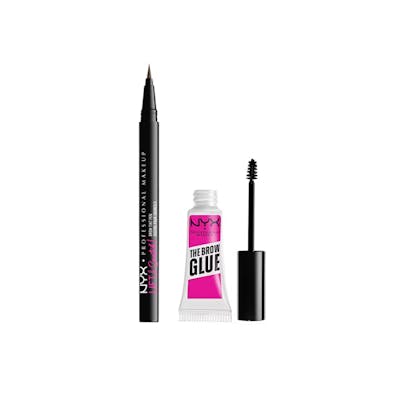 NYX Lift &amp; Snatch Brow Tint Pen Ash Brown &amp; Makeup Brow Glue 1 pcs + 5 g