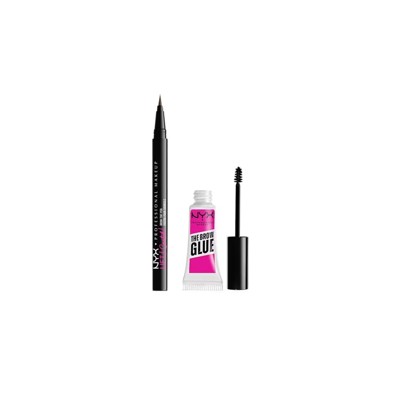 NYX Lift &amp; Snatch Brow Tint Pen Ash Brown &amp; Makeup Brow Glue 1 pcs + 5 g