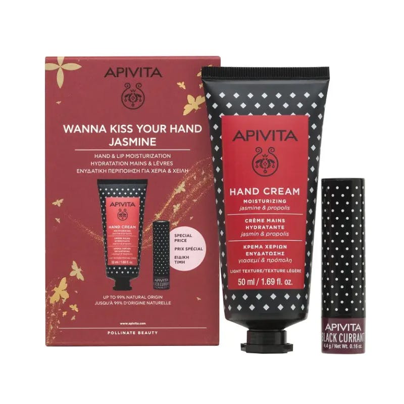 Apivita Wanna Kiss Your Hand Jasmine Gift Set 50 ml + 4 g