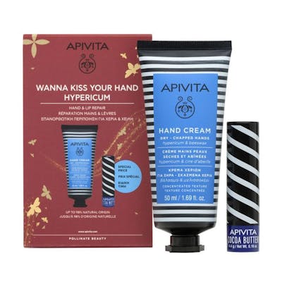 Apivita Wanna Kiss Your Hand Hypercium Gift Set 50 ml + 4 g