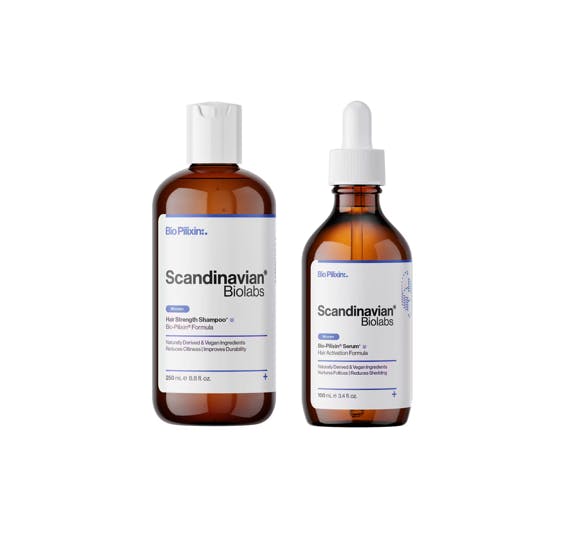 Scandinavian Biolabs Hair Strength Shampoo & Bio-Pilixin Hair Activation Serum For Women 100 ml + 250 ml