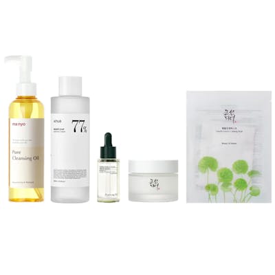 Luxplus K-Beauty Set: Routine For Sensitive Skin 200 ml + 250 ml + 30 ml + 50 ml + 1 pcs