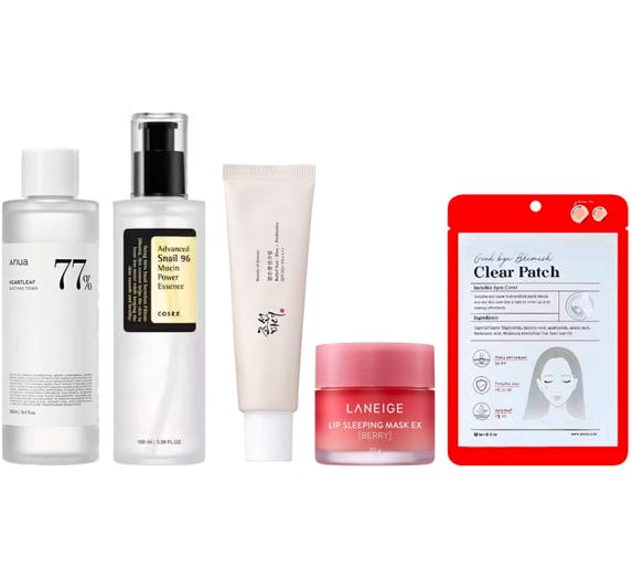 Luxplus K-Beauty Set: Bestsellers 250 ml + 100 ml + 50 ml + 20 g + 44 st