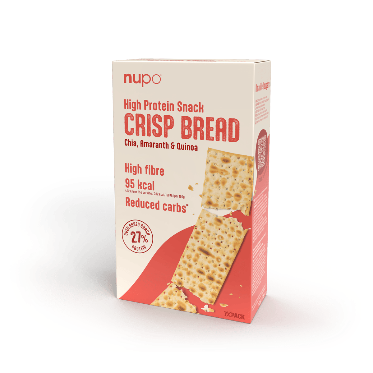 Nupo High Protein Snack Crisp Bread 7 x 25 g