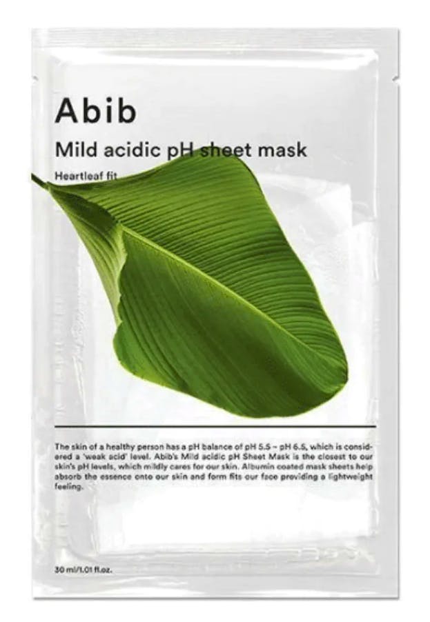 Abib Mild Acidic pH Sheet Mask Heartleaf Fit 1 stk