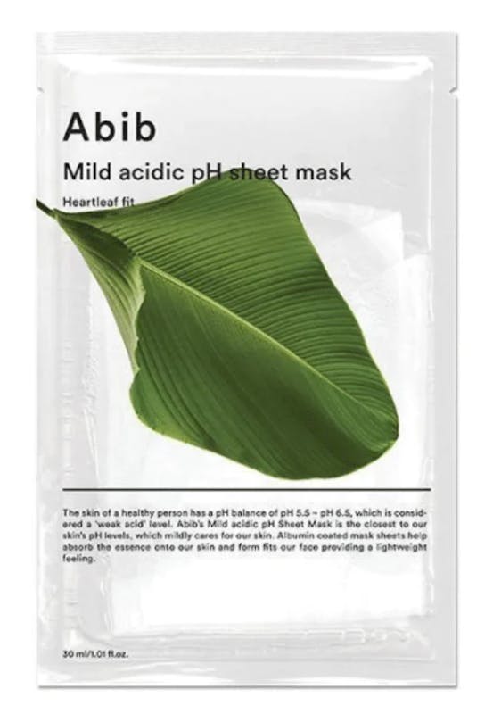 Abib Mild Acidic pH Sheet Mask Heartleaf Fit 1 stk