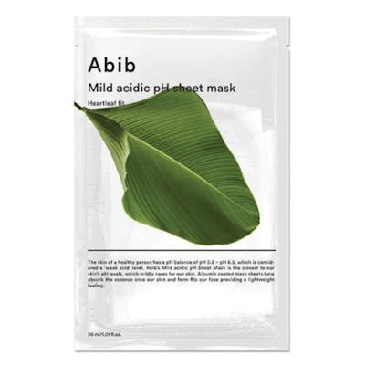 Abib Mild Acidic pH Sheet Mask Heartleaf Fit 1 stk