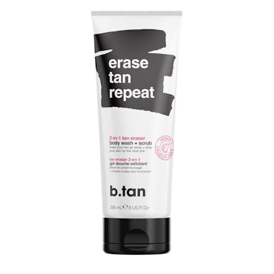 B.Tan Erase Tan Repeat 2-in-1 Tan Eraser Body Wash + Scrub 236 ml