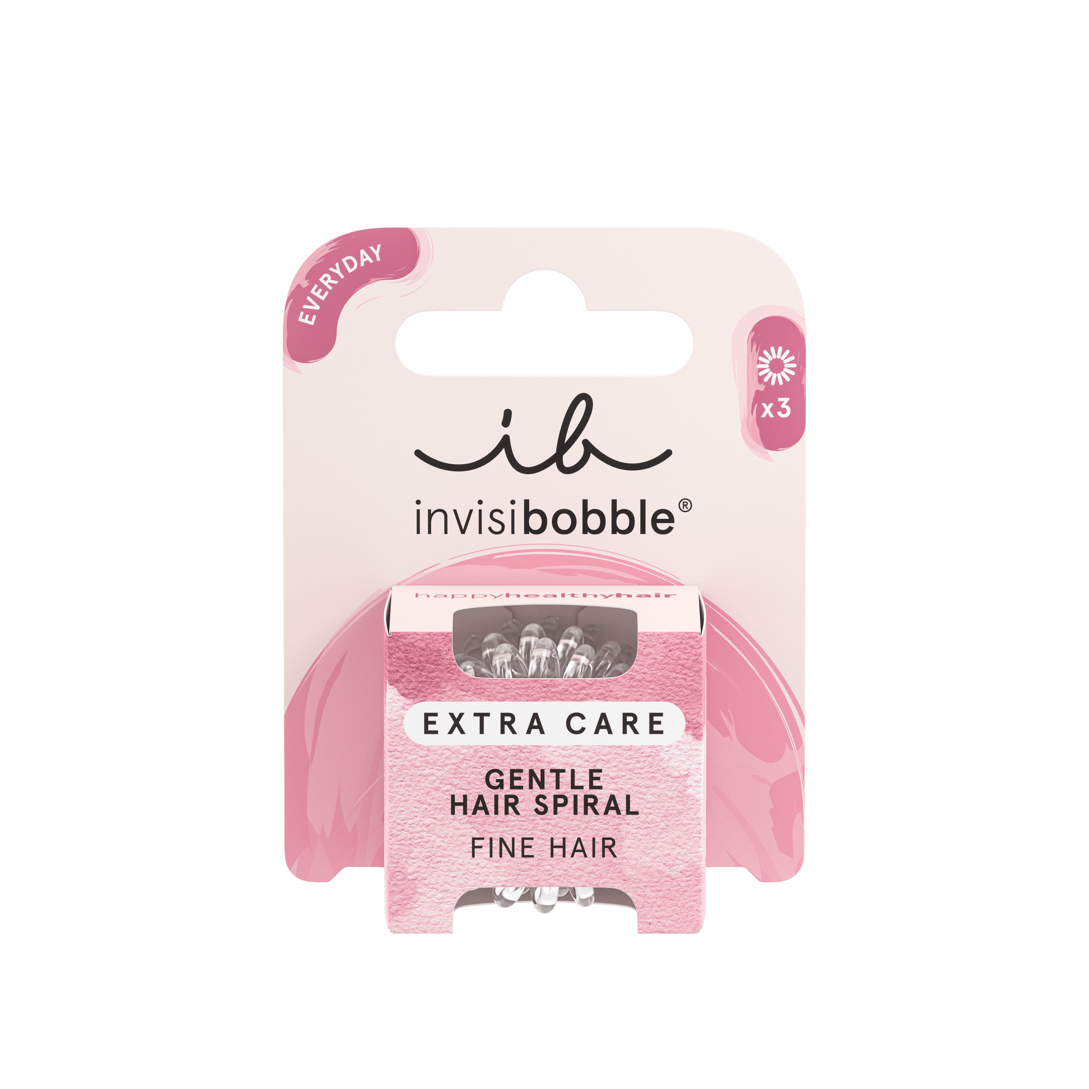 Invisibobble Extra Care Crystal Clear 3 st
