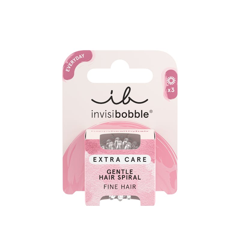 Invisibobble Extra Care Crystal Clear 3 kpl