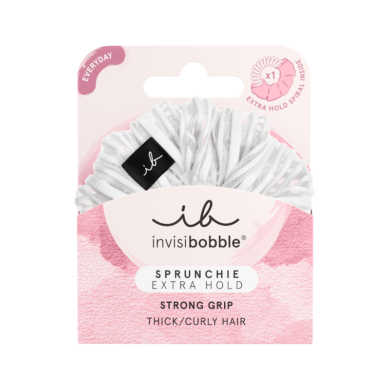 Invisibobble Sprunchie Extra Hold Pure White 1 kpl