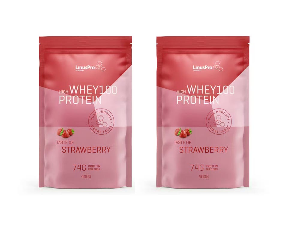 LinusPro Whey100 Strawberry 2 x 400 g