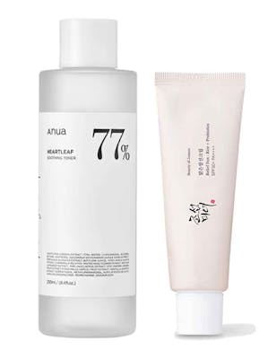 Luxplus Heartleaf 77% Soothing Toner &amp; Beauty of Joseon Relief Sun Rice + Probiotics SPF50+ PA++++ 50 ml + 250 ml