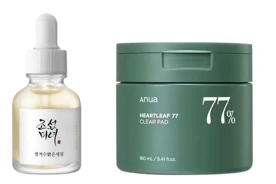 Luxplus Anua Heartleaf 77% Clear Pad & Beauty of Joseon Glow Deep Serum Rice + Arbutin 70 + 30