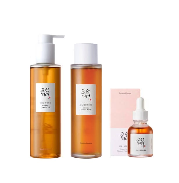 Ginseng Cleansing Oil Essence Water & Revive Serum Ginseng Snail Mucin 210 Ml 150 Ml 30 Ml Fra Beauty Of Joseon