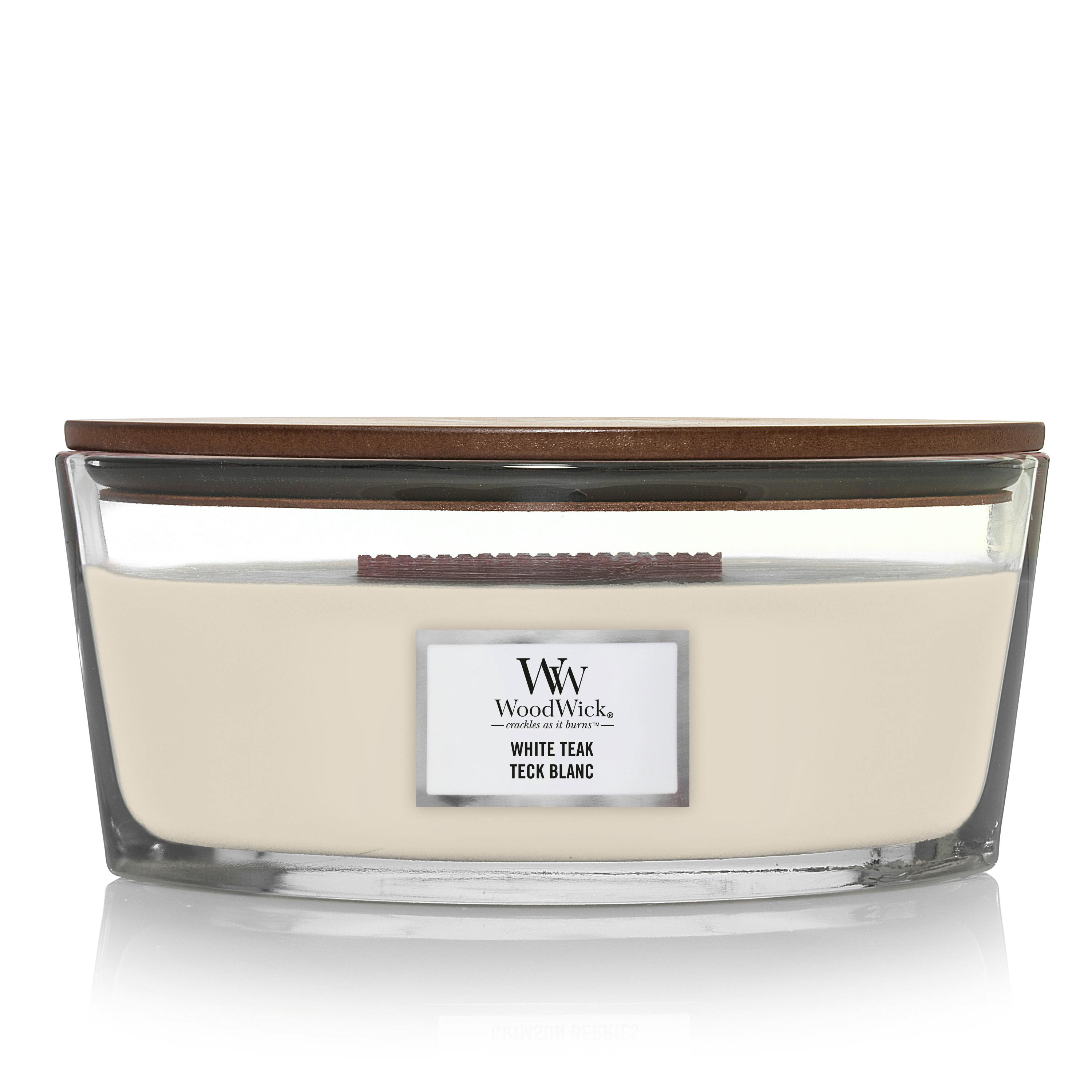 WoodWick Ellipse White Teak 453 g