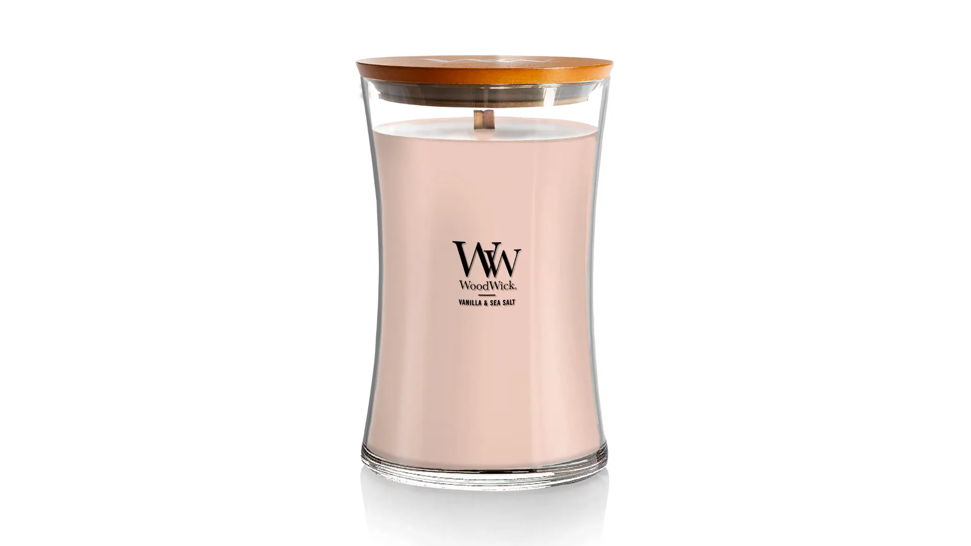 WoodWick Medium Hourglass Vanilla & Sea Salt 275 g
