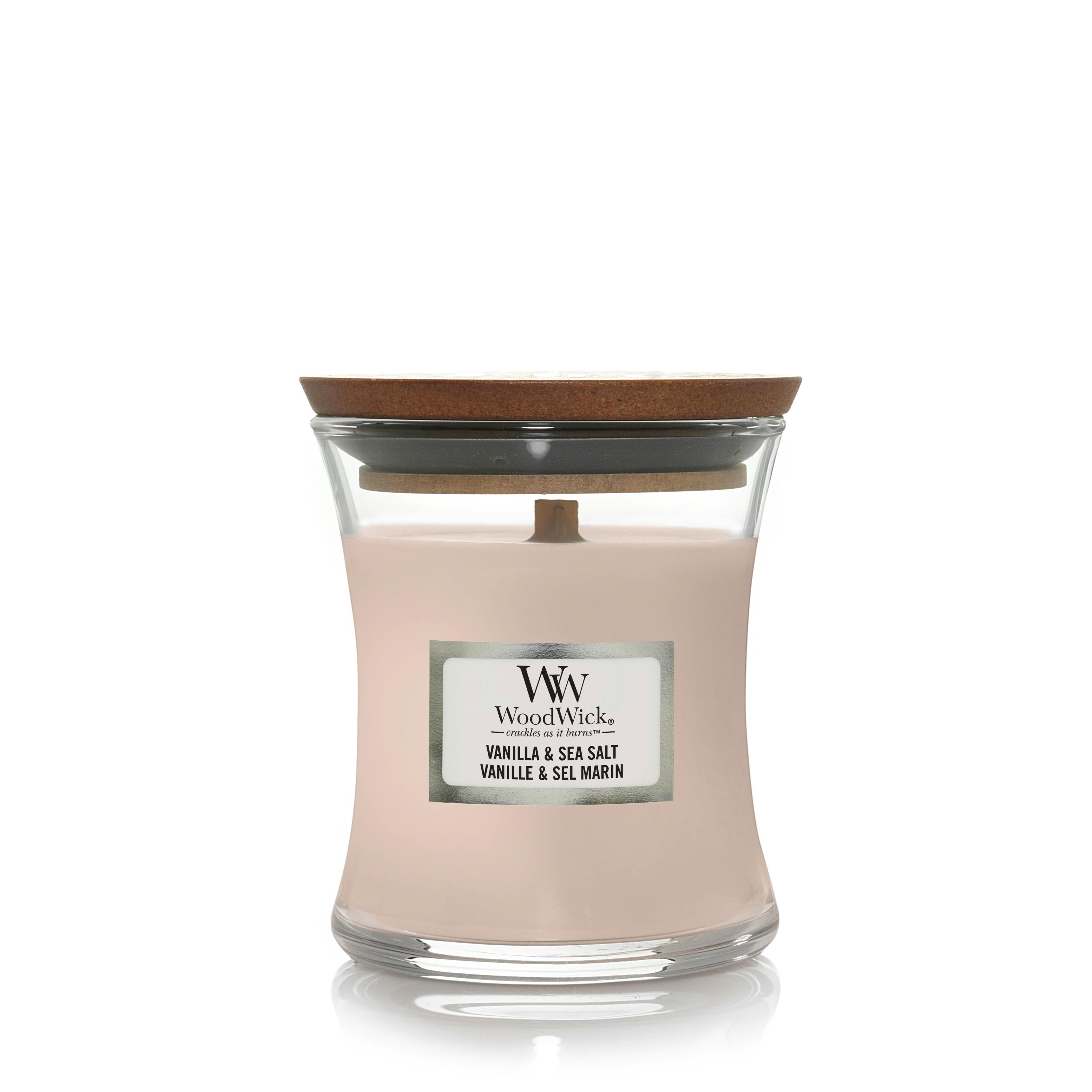 WoodWick Mini Hourglass Vanilla & Sea Salt 85 g