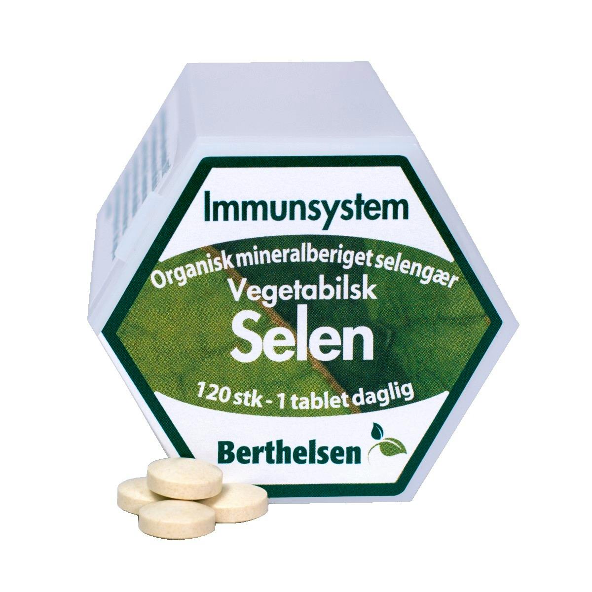 Berthelsen Selen 100 mcg - Vegetabilsk 120 pcs