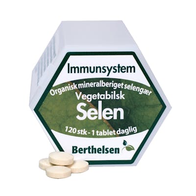 Berthelsen Selen 100 mcg - Vegetabilsk 120 tabletter