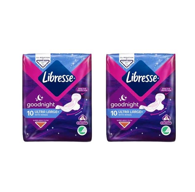 Libresse Goodnight Ultra Thin with Wings 2 x 10 stk
