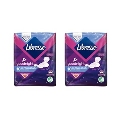 Libresse Goodnight Ultra Thin with Wings 2 x 10 kpl