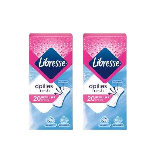Normal Curve Fit Daily Liners 2 X 20 Stk Fra Libresse