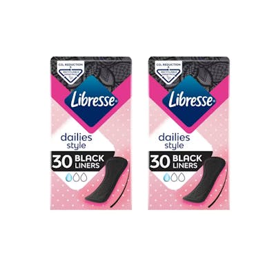 Libresse Dailies Style Black Liners Normal 2 x 30 stk
