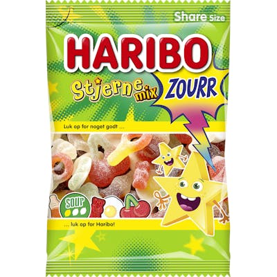 Haribo Stjerne Mix Sour 375 g