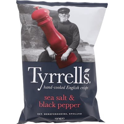 Tyrrells Sea Salt &amp; Black Pepper 150 g
