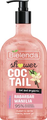 Bielenda Shower Coctail Relaxing Shower Gel Rhubarb + Vanilla 400 ml