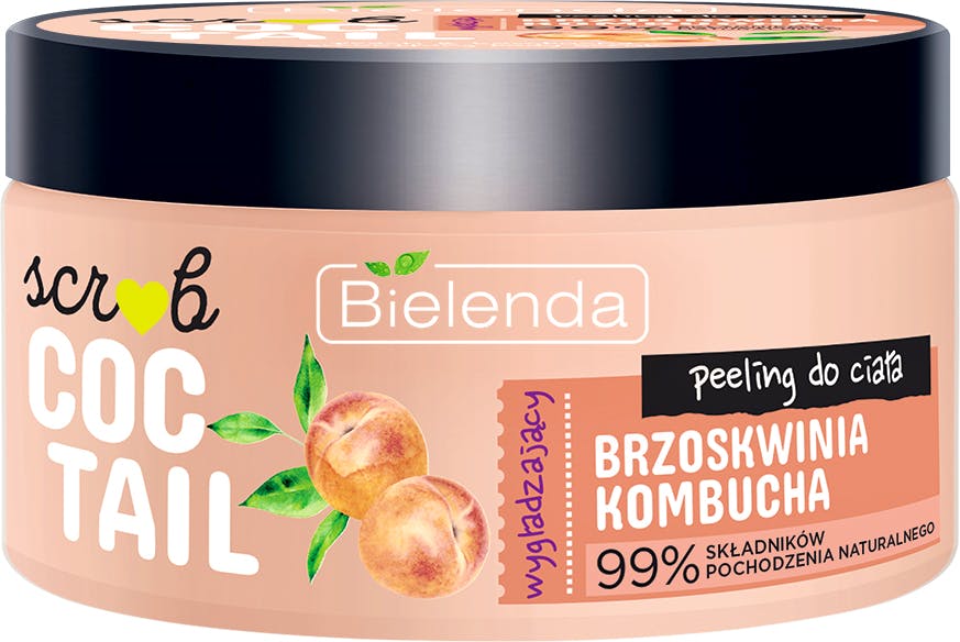 Bielenda Coctail Scrub Smoothing Body Scrub Peach + Kombucha 350 g